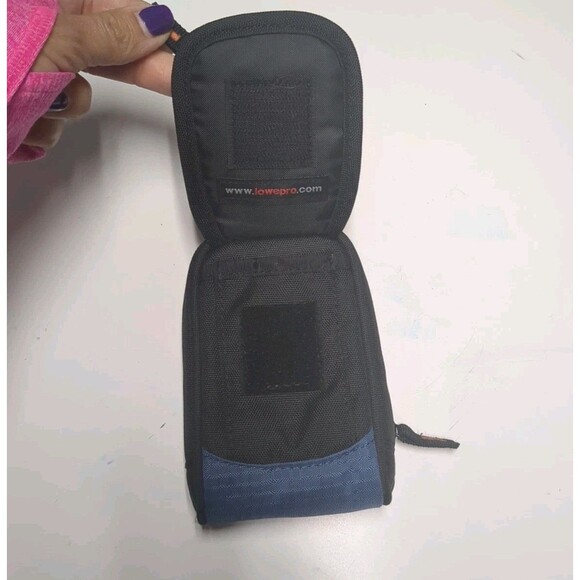 Lowepro Ridge 10 Camera Bag Zippered Soft Carrying Case Pouch Blue Black - Picture 5 of 6